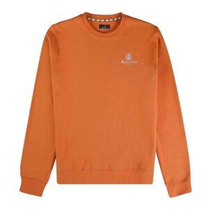 Aquascutum Mens Small Logo Active Sweatshirt / Orange